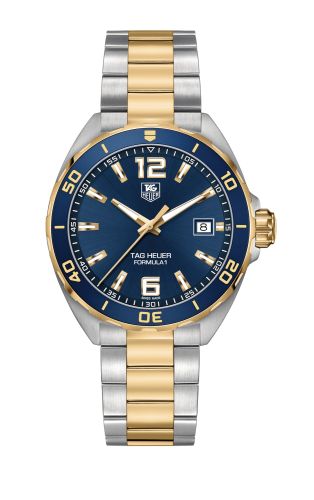 TAG Heuer Formula 1 Quartz 41 Stainless Steel / Yellow Gold / Blue / Bracelet